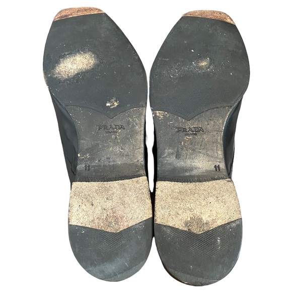 Prada Milano Men's Adjustable monk Strap Black Leather Dress Shoe Size 11 - Picture 9 of 10